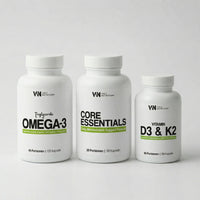Produktbild vom Daily basics bundle aus omega 3, core essentials und d3/k2