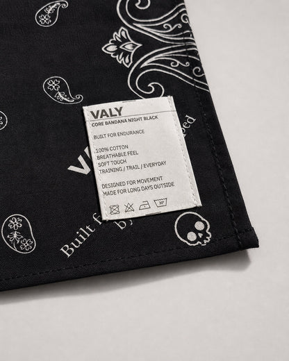 Core Bandana - Night Black