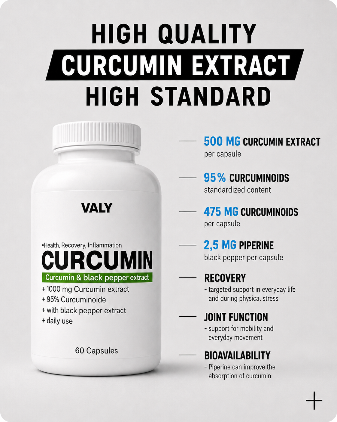 Curcumin 95 + Piperin